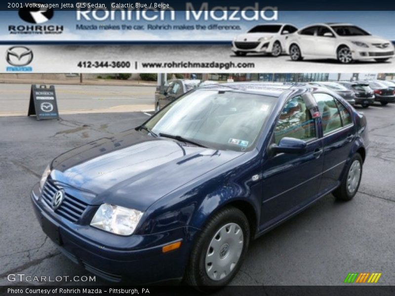 Galactic Blue / Beige 2001 Volkswagen Jetta GLS Sedan