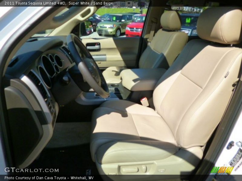 Super White / Sand Beige 2011 Toyota Sequoia Limited 4WD