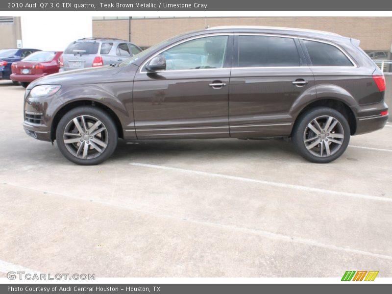 Teak Brown Metallic / Limestone Gray 2010 Audi Q7 3.0 TDI quattro