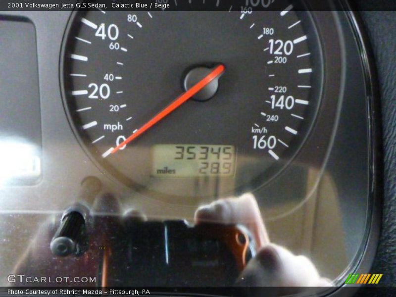 Galactic Blue / Beige 2001 Volkswagen Jetta GLS Sedan