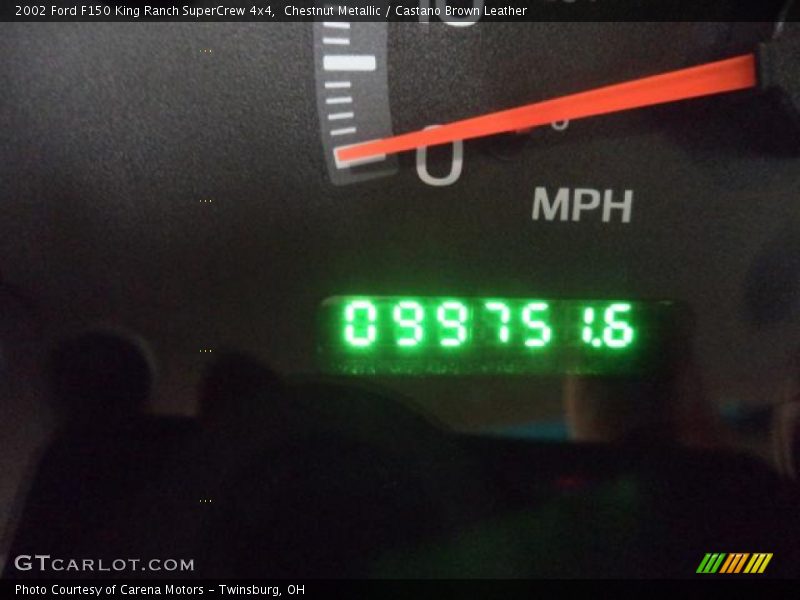 Chestnut Metallic / Castano Brown Leather 2002 Ford F150 King Ranch SuperCrew 4x4