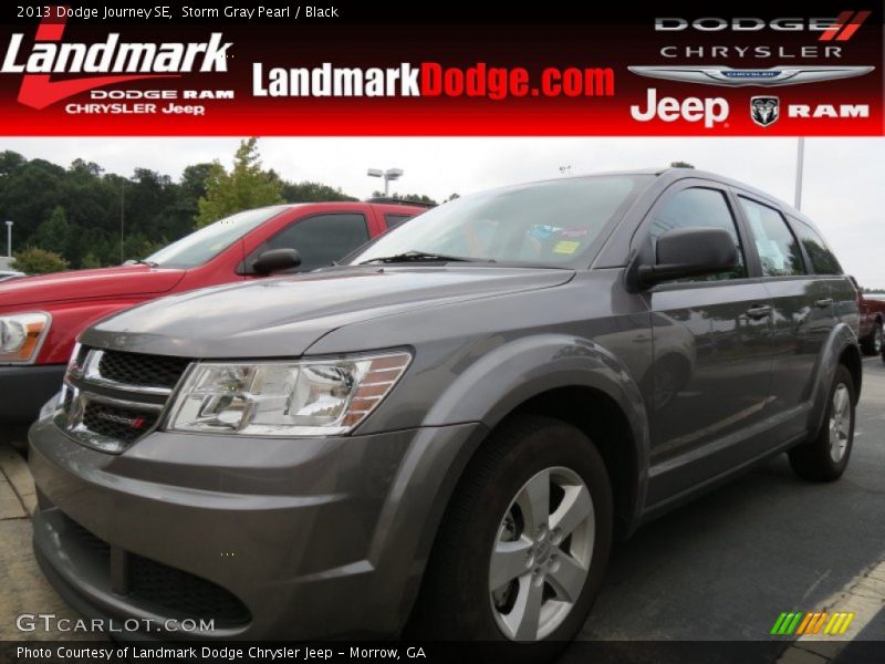 Storm Gray Pearl / Black 2013 Dodge Journey SE