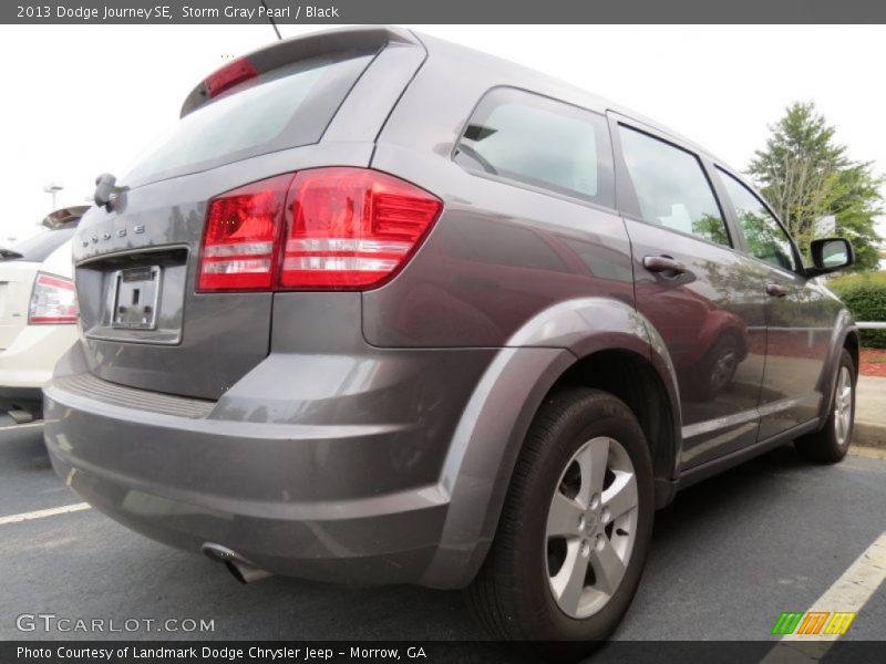 Storm Gray Pearl / Black 2013 Dodge Journey SE