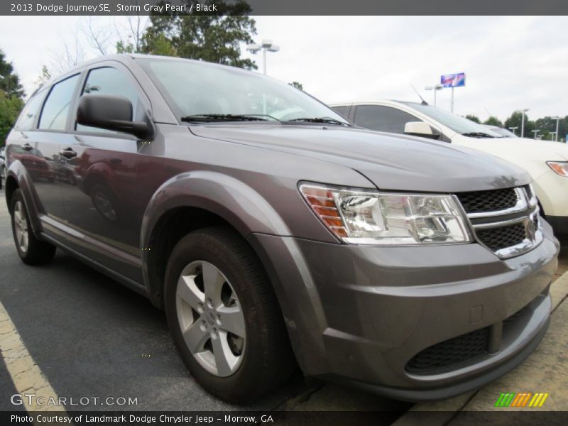 Storm Gray Pearl / Black 2013 Dodge Journey SE