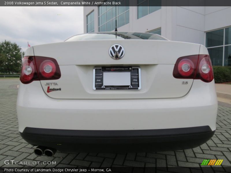 Campanella White / Anthracite Black 2008 Volkswagen Jetta S Sedan