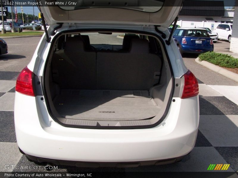 Pearl White / Gray 2012 Nissan Rogue S