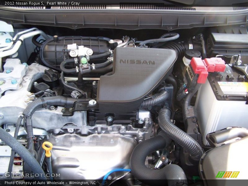 Pearl White / Gray 2012 Nissan Rogue S