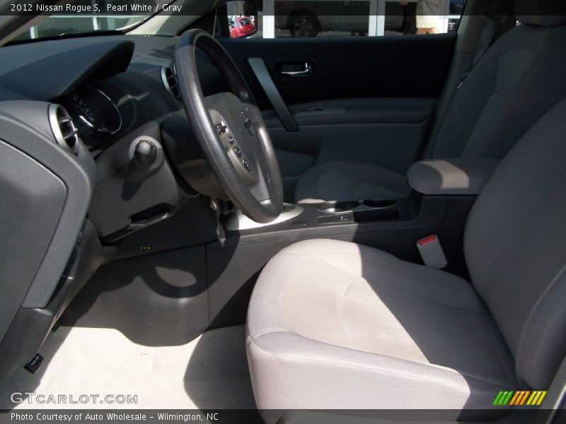 Pearl White / Gray 2012 Nissan Rogue S