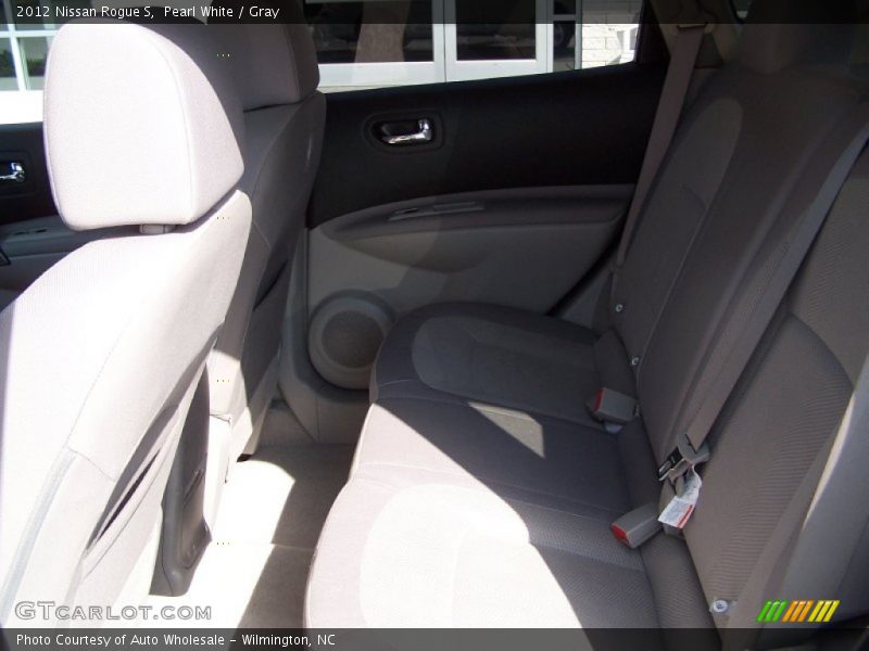 Pearl White / Gray 2012 Nissan Rogue S