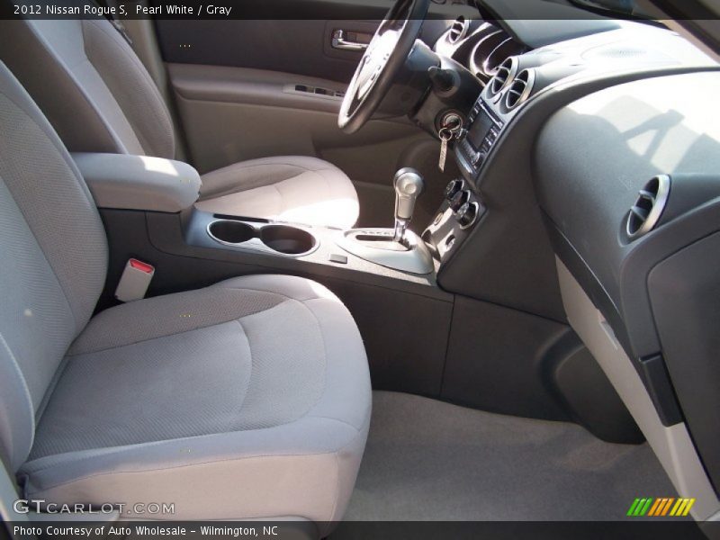Pearl White / Gray 2012 Nissan Rogue S