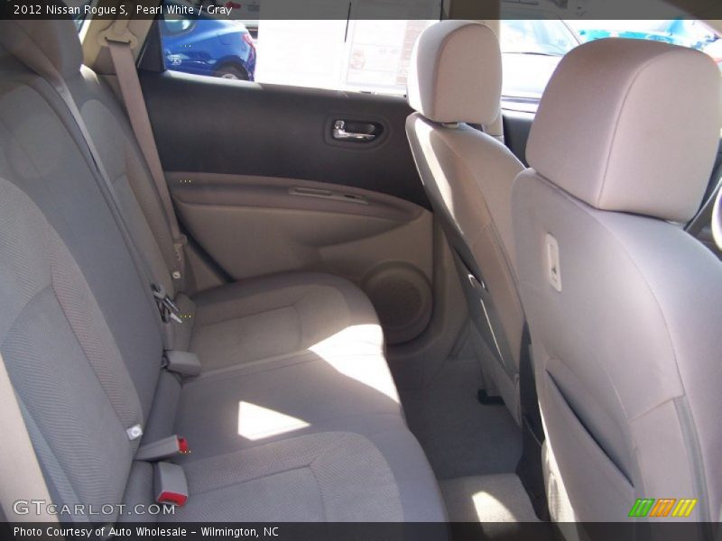 Pearl White / Gray 2012 Nissan Rogue S