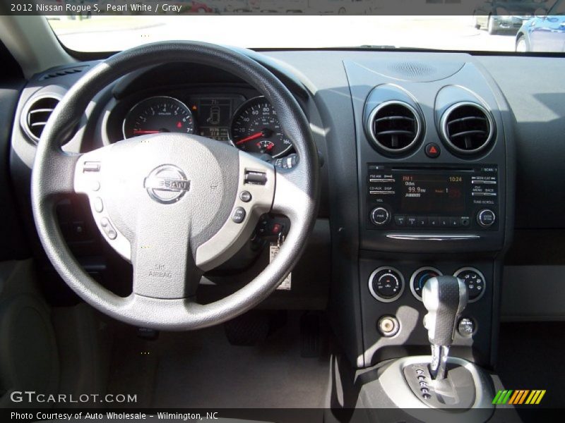 Pearl White / Gray 2012 Nissan Rogue S