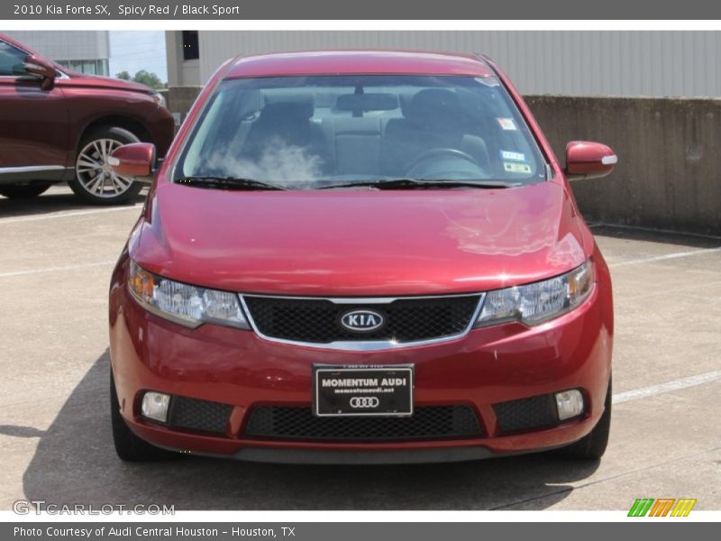 Spicy Red / Black Sport 2010 Kia Forte SX