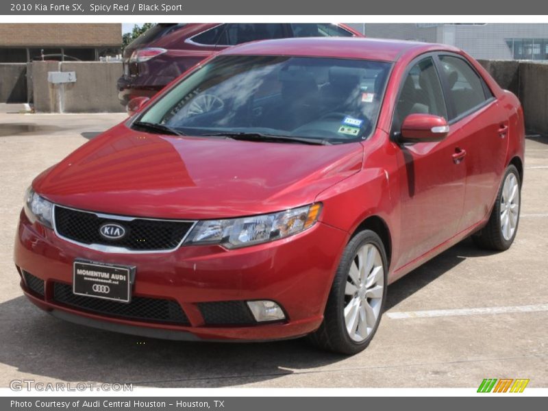 Spicy Red / Black Sport 2010 Kia Forte SX
