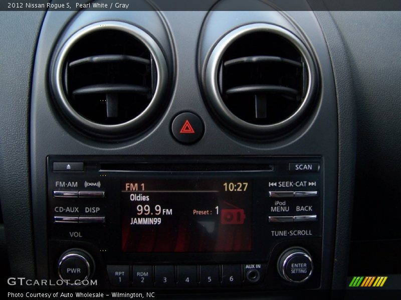 Pearl White / Gray 2012 Nissan Rogue S
