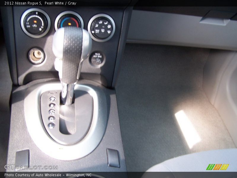 Pearl White / Gray 2012 Nissan Rogue S