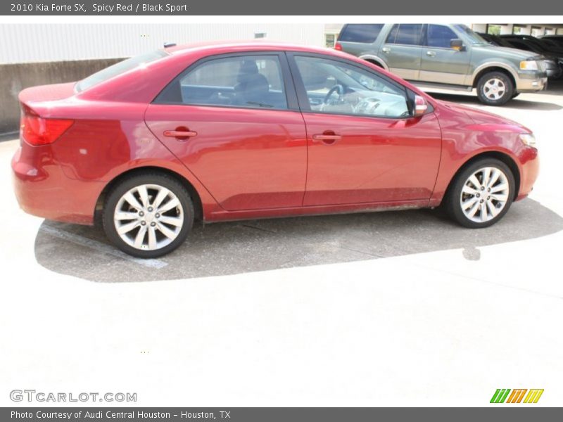 Spicy Red / Black Sport 2010 Kia Forte SX