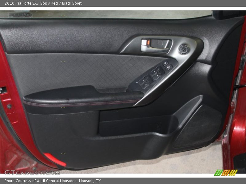 Spicy Red / Black Sport 2010 Kia Forte SX