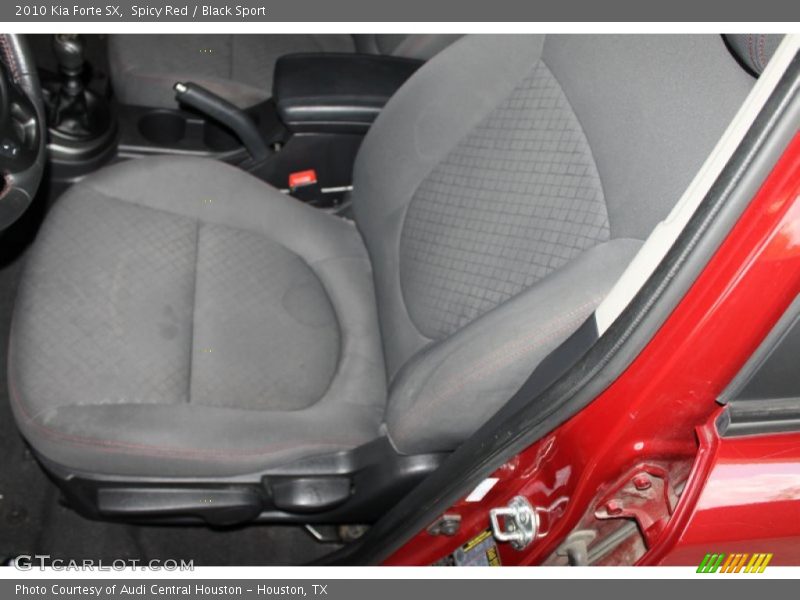 Spicy Red / Black Sport 2010 Kia Forte SX