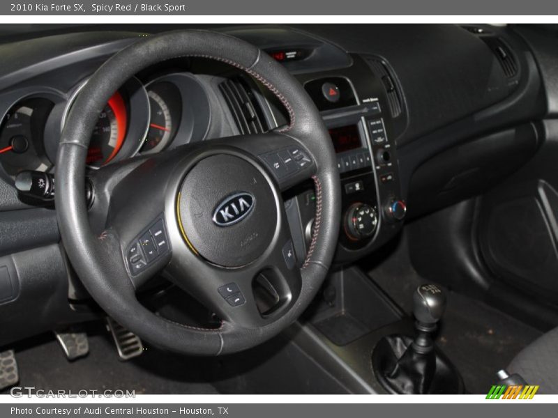 Spicy Red / Black Sport 2010 Kia Forte SX