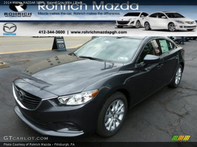 Meteor Gray Mica / Black 2014 Mazda MAZDA6 Sport