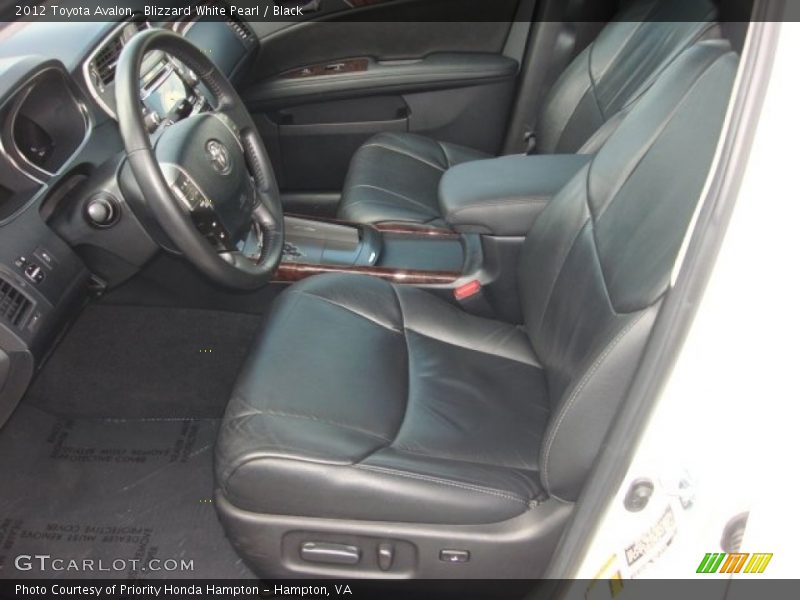 Blizzard White Pearl / Black 2012 Toyota Avalon