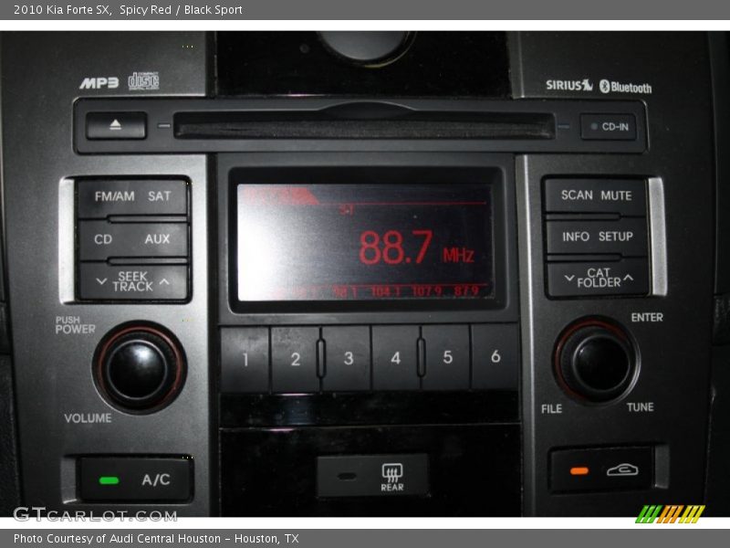 Spicy Red / Black Sport 2010 Kia Forte SX