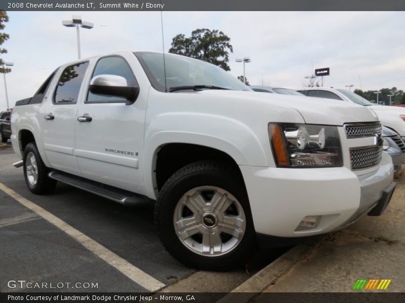 Summit White / Ebony 2008 Chevrolet Avalanche LT