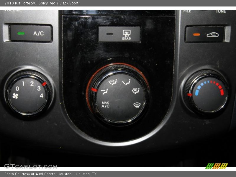 Spicy Red / Black Sport 2010 Kia Forte SX