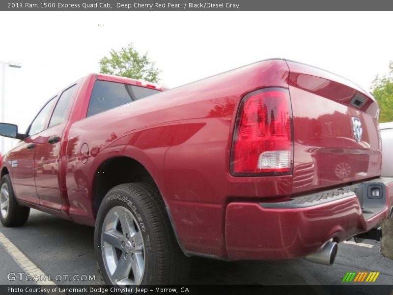 Deep Cherry Red Pearl / Black/Diesel Gray 2013 Ram 1500 Express Quad Cab