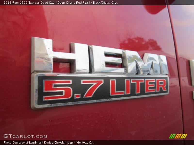 Deep Cherry Red Pearl / Black/Diesel Gray 2013 Ram 1500 Express Quad Cab