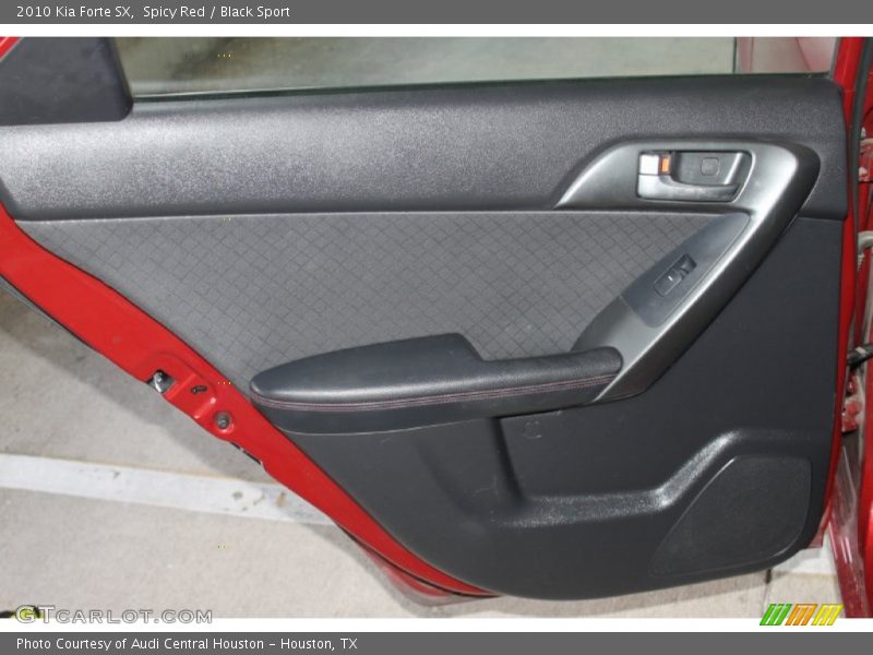 Spicy Red / Black Sport 2010 Kia Forte SX