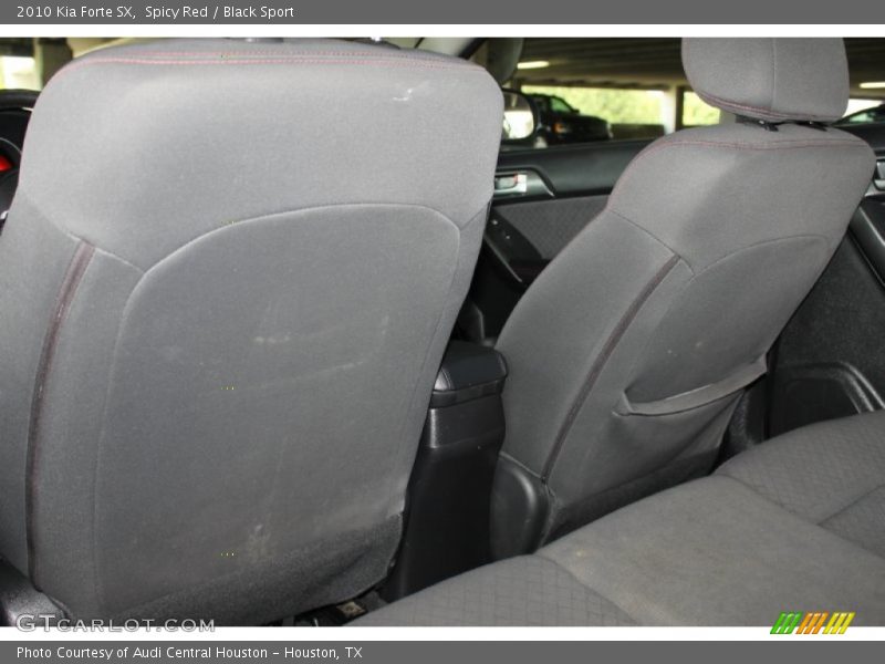 Spicy Red / Black Sport 2010 Kia Forte SX