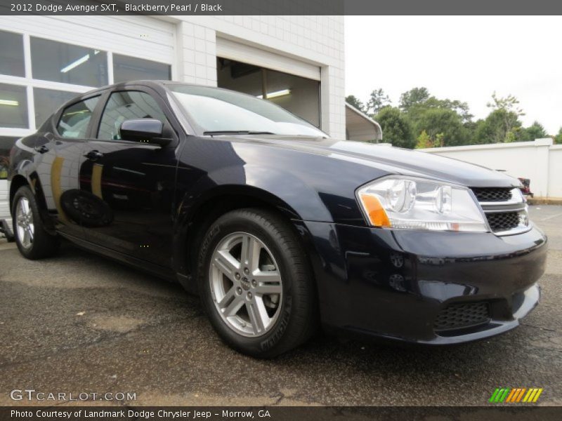 Blackberry Pearl / Black 2012 Dodge Avenger SXT