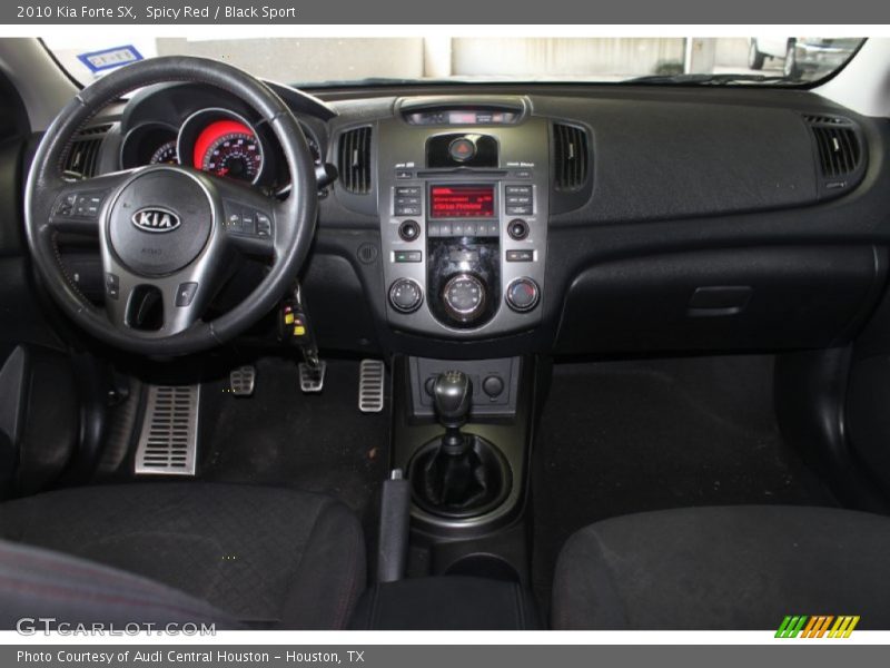Spicy Red / Black Sport 2010 Kia Forte SX