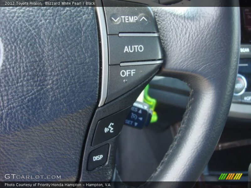 Blizzard White Pearl / Black 2012 Toyota Avalon