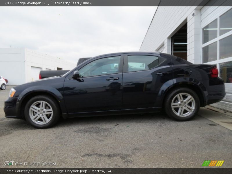 Blackberry Pearl / Black 2012 Dodge Avenger SXT