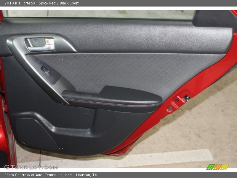 Spicy Red / Black Sport 2010 Kia Forte SX
