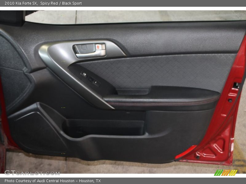 Spicy Red / Black Sport 2010 Kia Forte SX