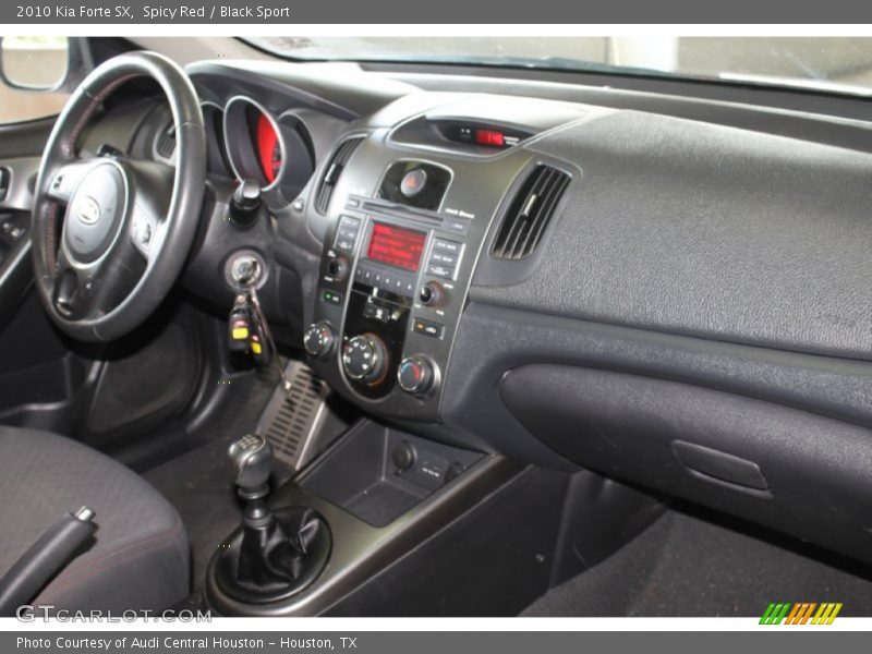 Spicy Red / Black Sport 2010 Kia Forte SX