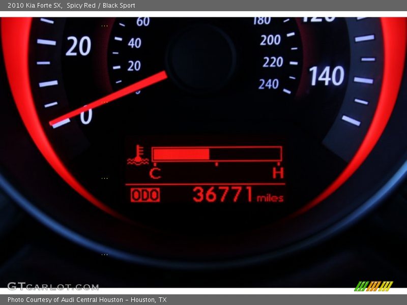 Spicy Red / Black Sport 2010 Kia Forte SX