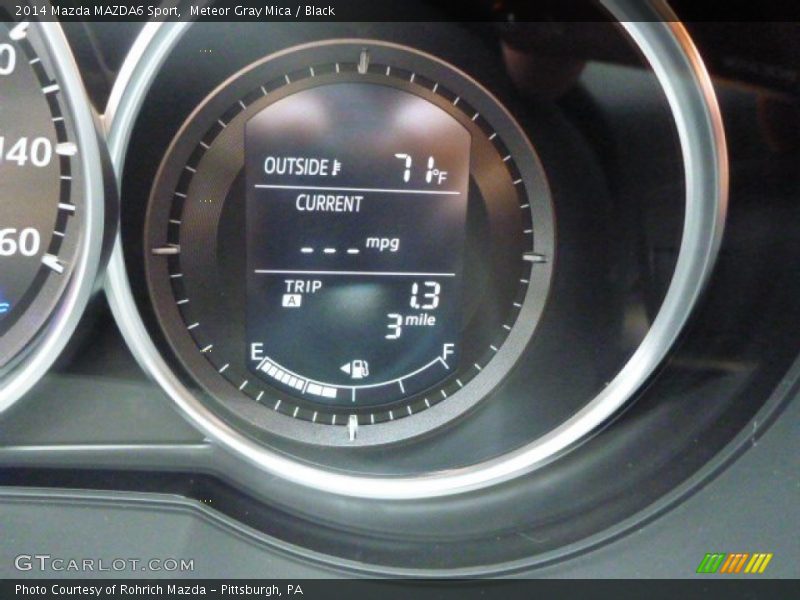 Meteor Gray Mica / Black 2014 Mazda MAZDA6 Sport