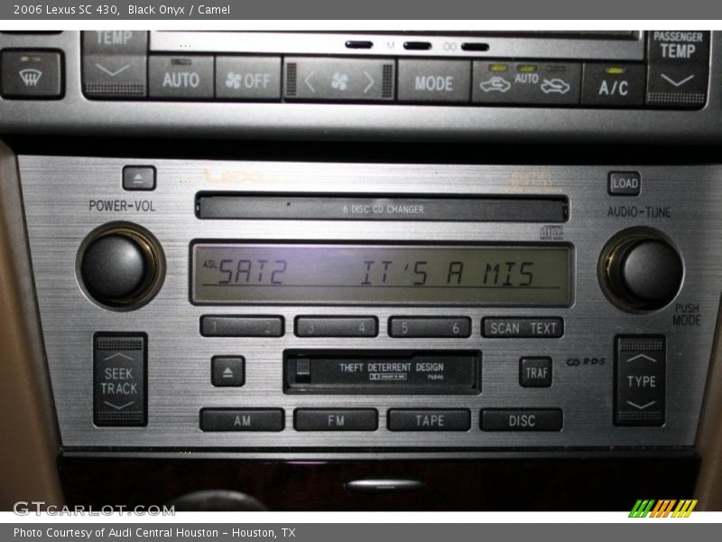 Black Onyx / Camel 2006 Lexus SC 430