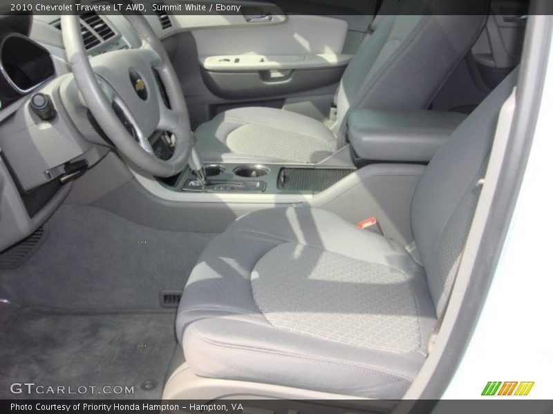 Summit White / Ebony 2010 Chevrolet Traverse LT AWD