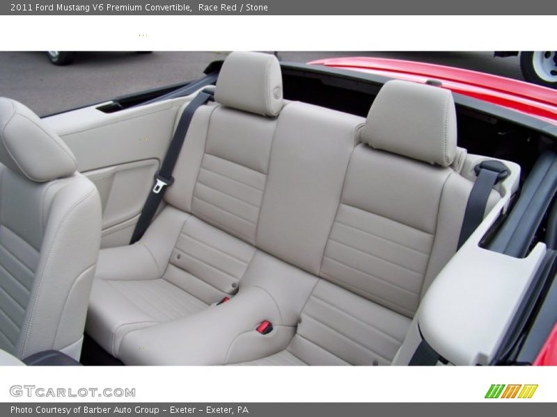 Race Red / Stone 2011 Ford Mustang V6 Premium Convertible