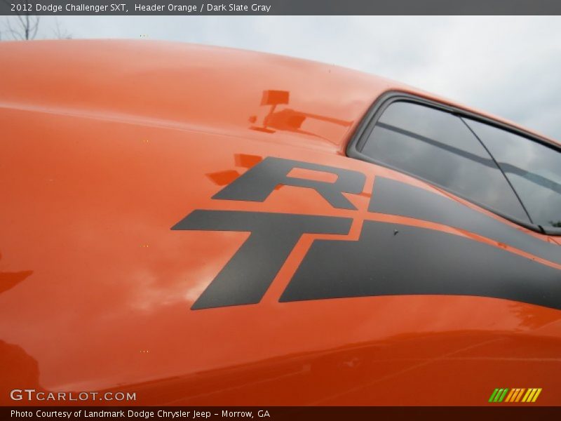 Header Orange / Dark Slate Gray 2012 Dodge Challenger SXT