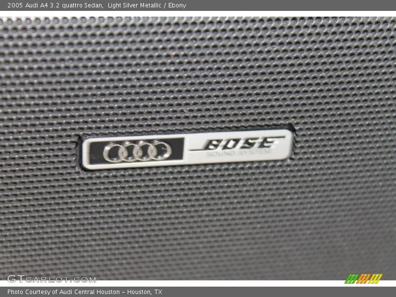 Light Silver Metallic / Ebony 2005 Audi A4 3.2 quattro Sedan