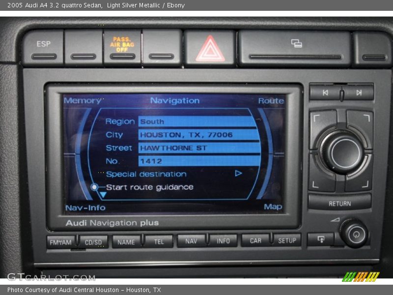 Light Silver Metallic / Ebony 2005 Audi A4 3.2 quattro Sedan