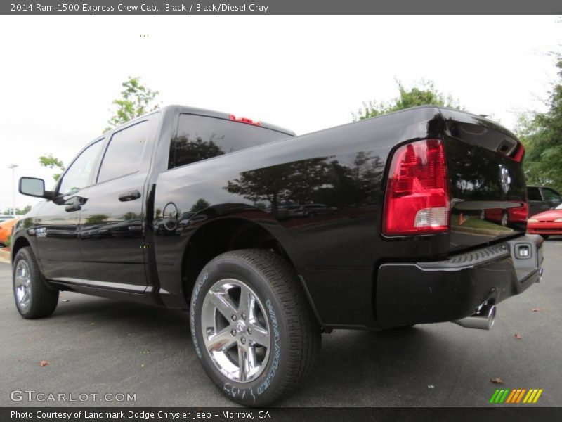 Black / Black/Diesel Gray 2014 Ram 1500 Express Crew Cab