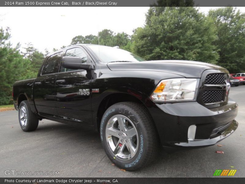 Black / Black/Diesel Gray 2014 Ram 1500 Express Crew Cab
